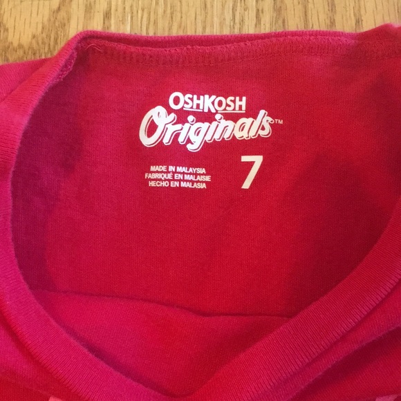 OshKosh Girls Christmas Shirt, size 7 - Picture 3 of 6